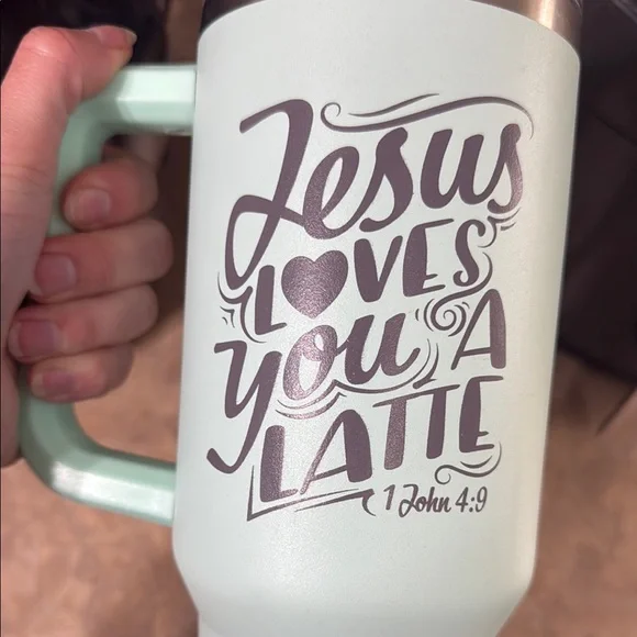 Russ Green Mug Insulated Matte Finish - Picture 3 of 8